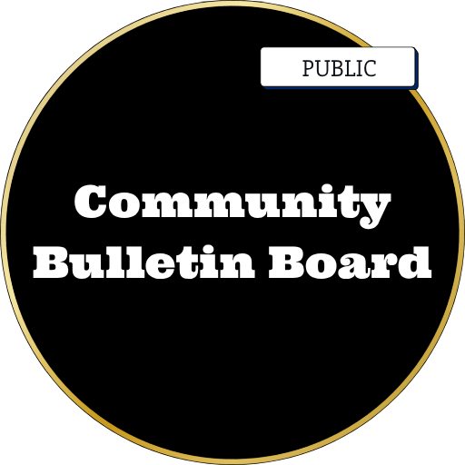 Community Bulletin Board circle cover